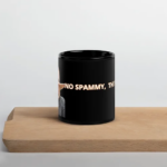 PAM-SEARS-NO-SPAMMY-Black-Glossy-Mug-Intuitive-Energy